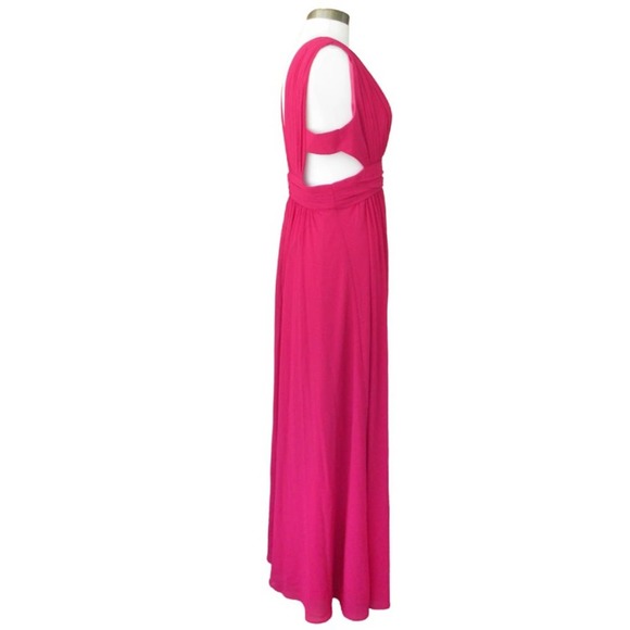 Badgley Mischka Pink Maxi Dress - Picture 4 of 12